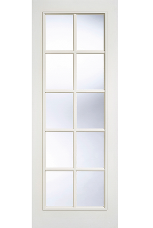 LPD Textured SA 10 Light Glazed White Primed Internal Door