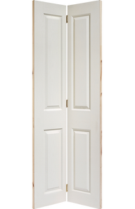 LPD Textured 4 Panel White Primed Bi-Fold Internal Door