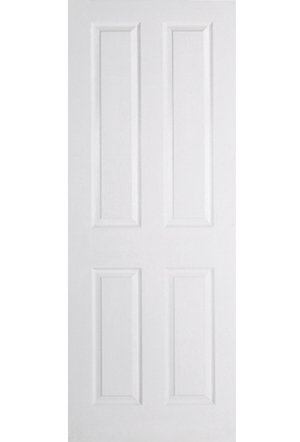 LPD Textured 4 Panel Moulded White Primed FD30 Fire Door