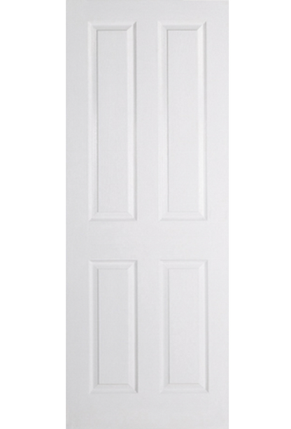 LPD Textured 4 Panel Moulded White Primed FD30 Fire Door