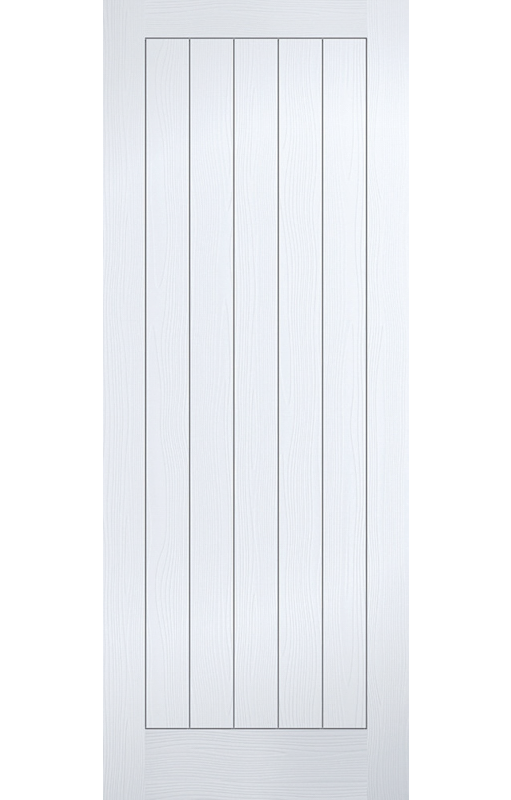 LPD Textured Vertical 5 Panel White Primed FD30 Fire Door