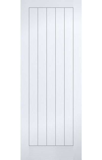 LPD Textured Vertical 5 Panel White Primed FD30 Fire Door