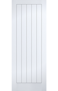 LPD Textured Vertical 5 Panel White Primed Internal Door
