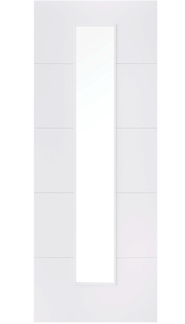 LPD Santandor Glazed 1L White Primed Internal Door