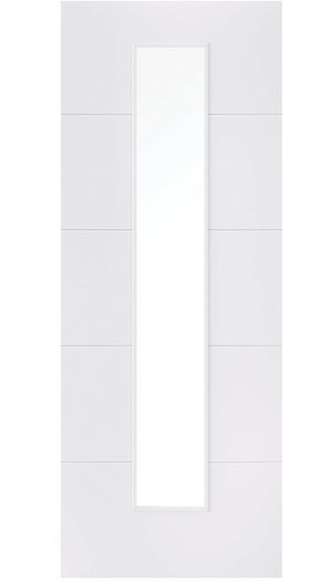 LPD Santandor Glazed 1L White Primed Internal Door