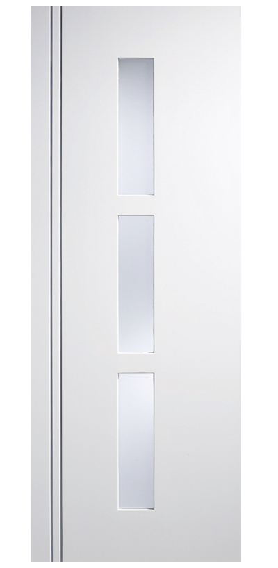 LPD Sierra Blanco Glazed White Composite Internal Door - Pre Finished