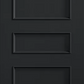 LPD Toledo 3 Panel Traditional Black Internal Door - Pre Finished