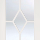 LPD Reims Glazed Decorative White Primed Internal Door
