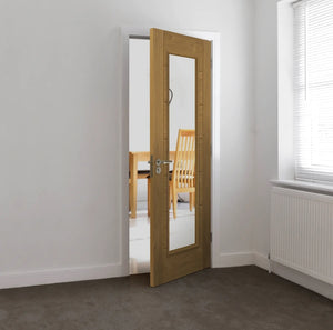 JB Kind Palomino Glazed Oak Veneered Door - Unfinished