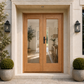 Mendes Oak Pattern 20 Door Pair - Unfinished
