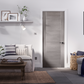 LPD Vancouver Light Grey Laminate FD30 Fire Door - Fully Finished