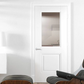 LPD Arnhem Glazed 1L Traditional White Primed Internal Door