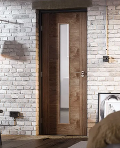 LPD Sofia Glazed 1L Walnut Veneer Internal Door - Pre Finished