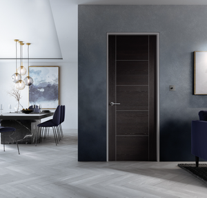 LPD Vancouver Dark Grey Laminate Internal Door - Fully Finished