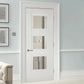 LPD Amsterdam Glazed 3L Traditional White Primed Internal Door