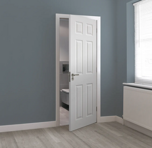 JB Kind Colonist Smooth White Moulded Panel FD30 Fire Door