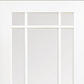 LPD Downham Glazed Bevelled 9L White Primed Internal Door