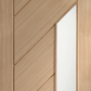 XL Joinery Monza Obscure Glass Internal Oak Door - Unfinished