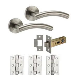 JB Kind Detroit Satin Stainless Steel Handle Latch Pack