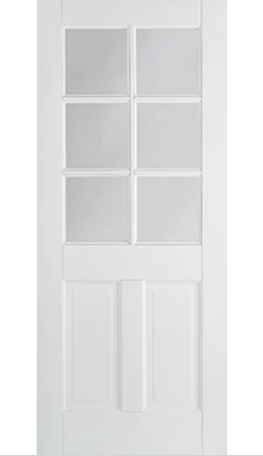 LPD Canterbury Glazed 6L White Primed Internal Door