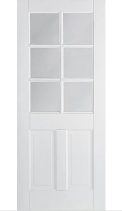 LPD Canterbury Glazed 6L White Primed Internal Door