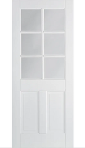 LPD Canterbury Glazed 6L White Primed Internal Door