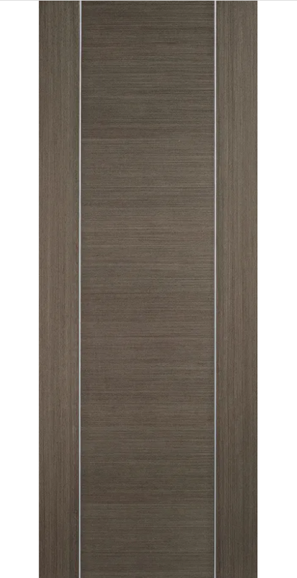 LPD Alcaraz Chocolate Grey FD30 Fire Door - Pre Finished