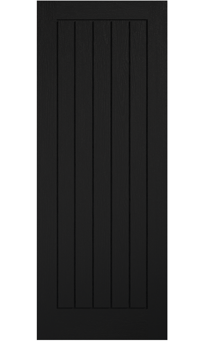 LPD Mexicano Black FD30 Fire Door - Pre Finished