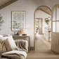 LPD Mexicano Blonde Oak Arched Top 4L Glazed Door - Pre Finished