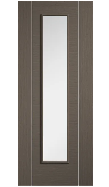 LPD Alcaraz Long Light Chocolate Grey Internal Door - Pre Finished