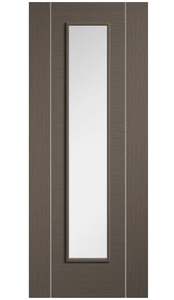 LPD Alcaraz Long Light Chocolate Grey Internal Door - Pre Finished