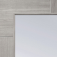 XL Joinery Ravenna Clear Glazed White Grey Laminate Internal Door - Pre Finished