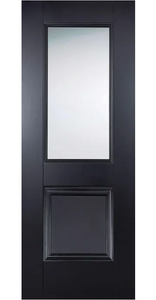 LPD Arnhem Glazed Traditional Black Primed Internal Door
