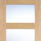 LPD Shaker Style Clear 4 Light Oak Internal Door - Pre Finished