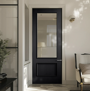 LPD Murcia Glazed Traditional Black Internal Door - Pre-Finished