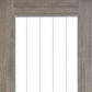 LPD Mexicano Light Grey Laminate Glazed Internal Door - Fully Finished