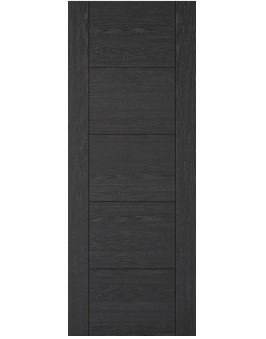 LPD Vancouver Charcoal Black 5 Panel Internal Door - Pre Finished