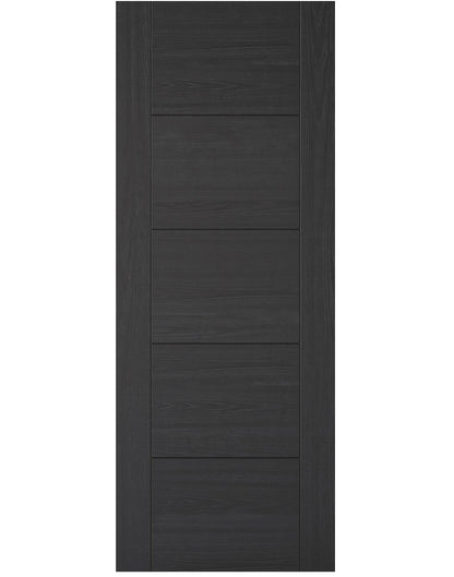 LPD Vancouver Charcoal Black 5 Panel FD30 Fire Door - Pre Finished