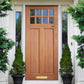 LPD Chigwell Clear Glazed Hardwood External Door - Unfinished