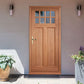 LPD Chigwell Clear Glazed Hardwood External Door - Unfinished