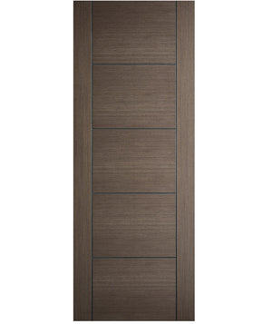 LPD Vancouver Chocolate Grey FD30 Fire Door - Pre Finished