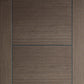 LPD Vancouver Chocolate Grey 5 Panel Internal Door - Pre Finished