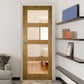 Deanta Coventry Clear Glazed Oak Internal Door - Unfinished