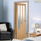LPD Coventry 3 Light Oak Internal Door - Unfinished