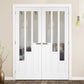 LPD Coventry White Primed Glazed 3L Internal Door Pair