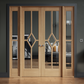 LPD Reims W6 Clear Glazed Oak Internal Room Divider - Pre Finished