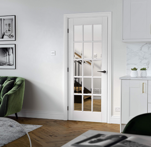 LPD SA Glazed 15L White Primed Internal Door