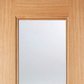 LPD Eindhoven Glazed Oak 1L Internal Door - Pre Finished