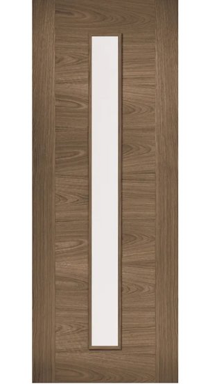 LPD Sofia Glazed 1L Walnut Veneer Internal Door - Pre Finished