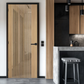 LPD Melbourne Glazed Modern Oak Internal Door - Pre Finished